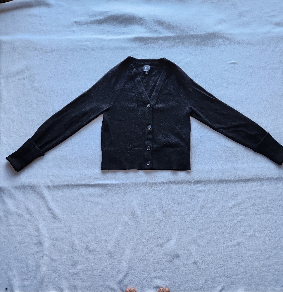GAP Tall Black Button Up Cardigan